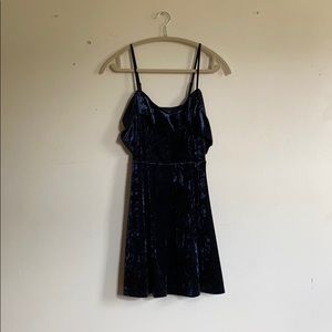 Blue Velvet Dress
